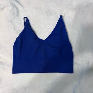Blue crop top